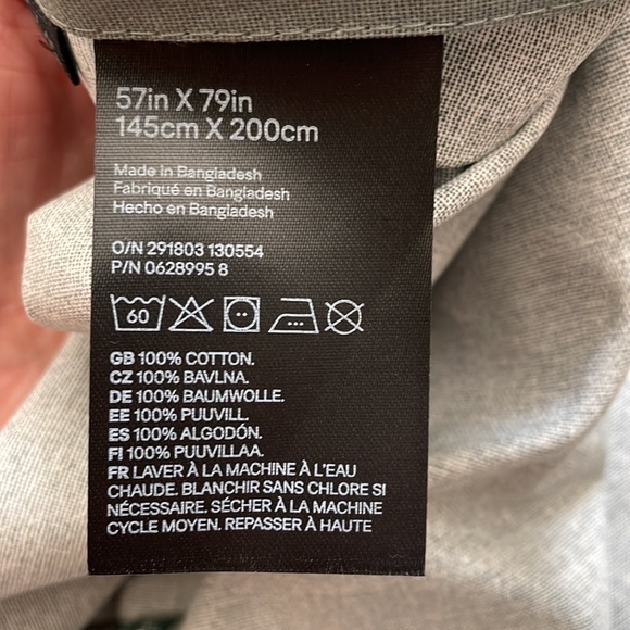 H&M green palm leaf organic cotton tablecloth - Picture 6 of 6